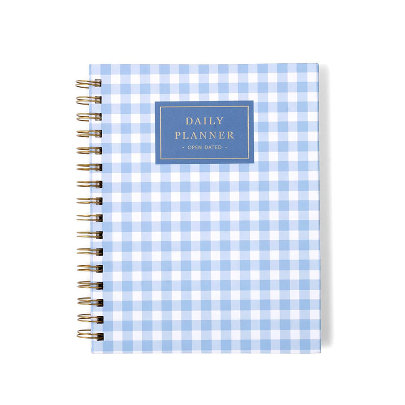 7mm Between the Lines | Daily Undated Planner Notebook | Checkered Skies | 150 Pages