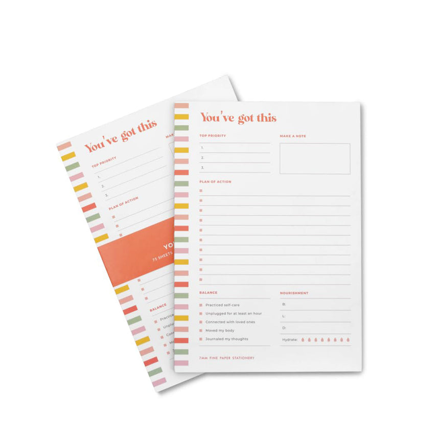 7mm Between the Lines | You've Got This | Notepad | Pack of 2