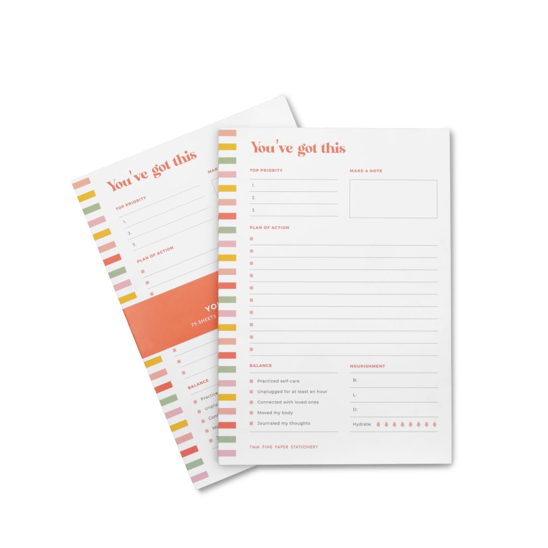 7mm Between the Lines | You've Got This | Notepad | Pack of 2