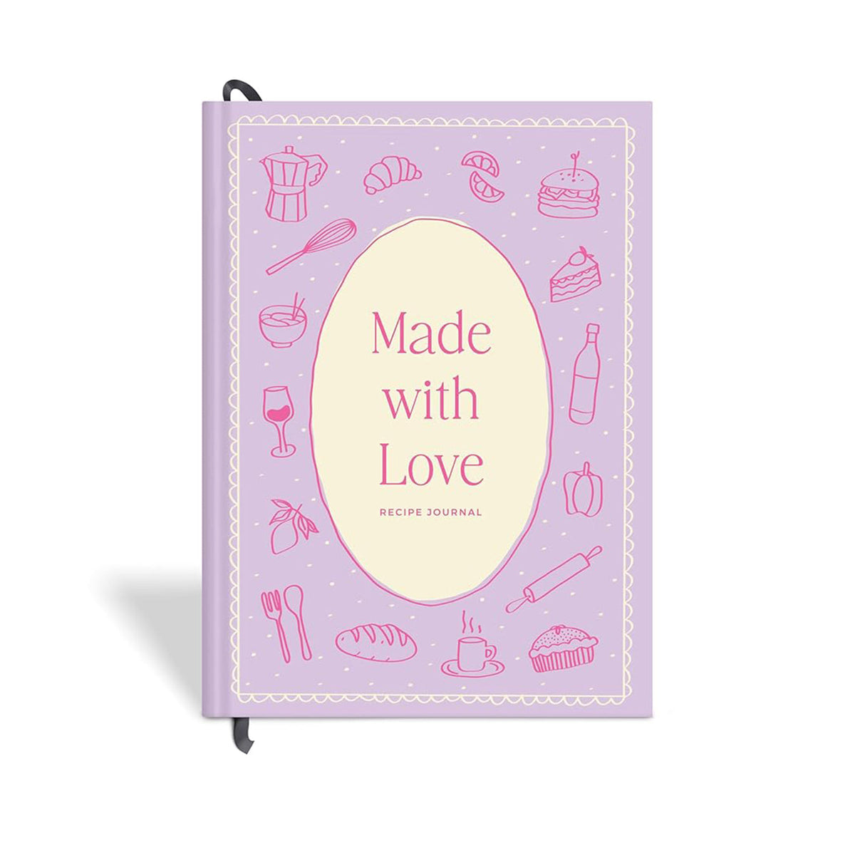 7mm Recipe Journal | A5 Size | 4 Sticker Sheets | Hardbound and Laminated | Made with Love | Mauve