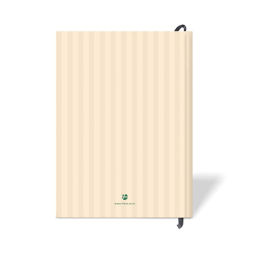 7mm | Recipe Journal | A5 | Hardbound | Laminated | Eat Make Repeat | Beige