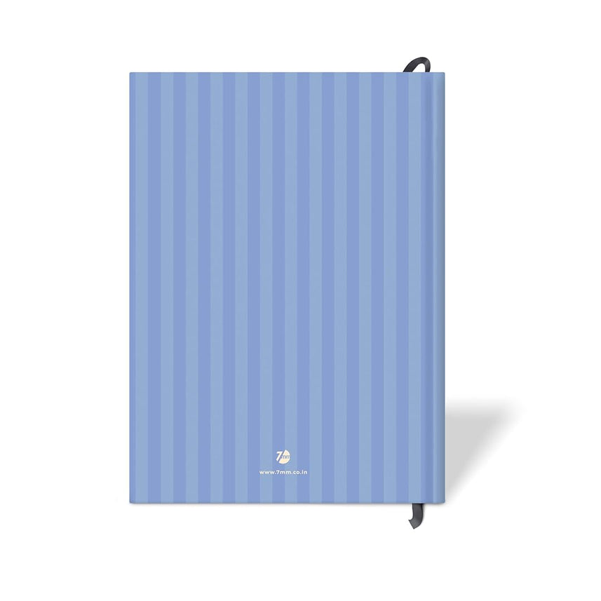 7mm | Recipe Journal | A5 | Hardbound | Laminated | Eat Make Repeat | Light Blue