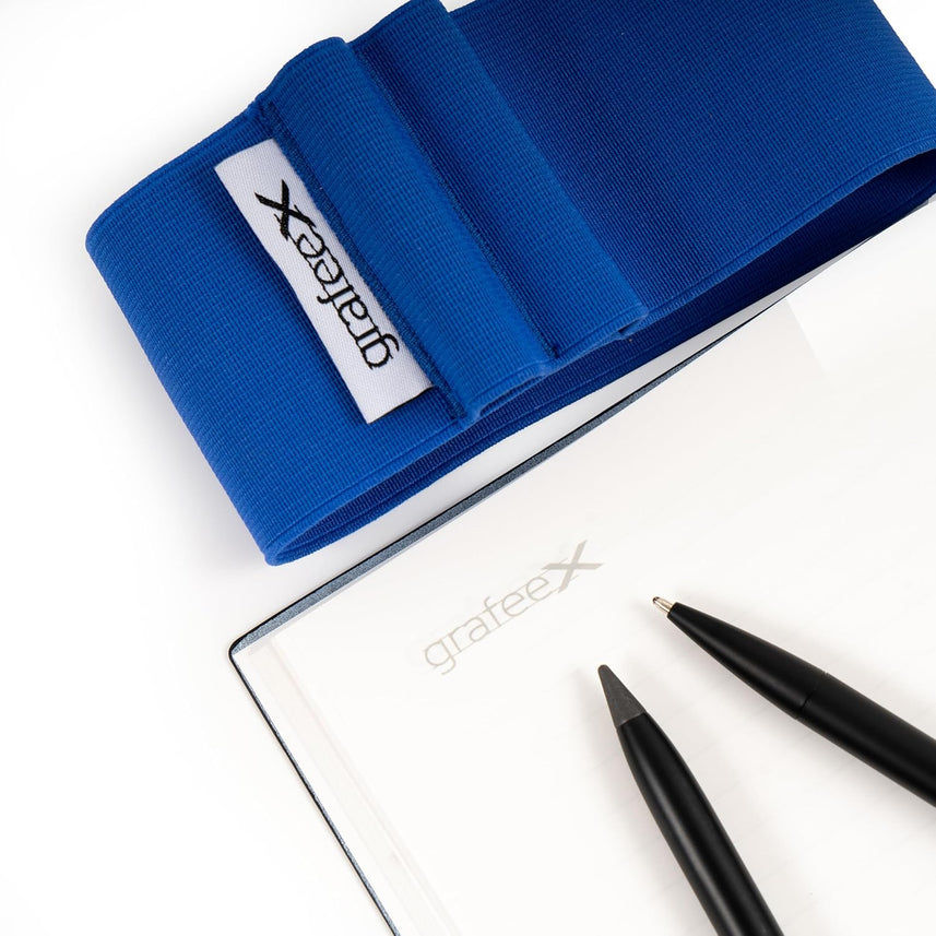 Pininfarina Grafeex Writing Pencil & Ballpoint Set with Stone Paper Notebook – Blue