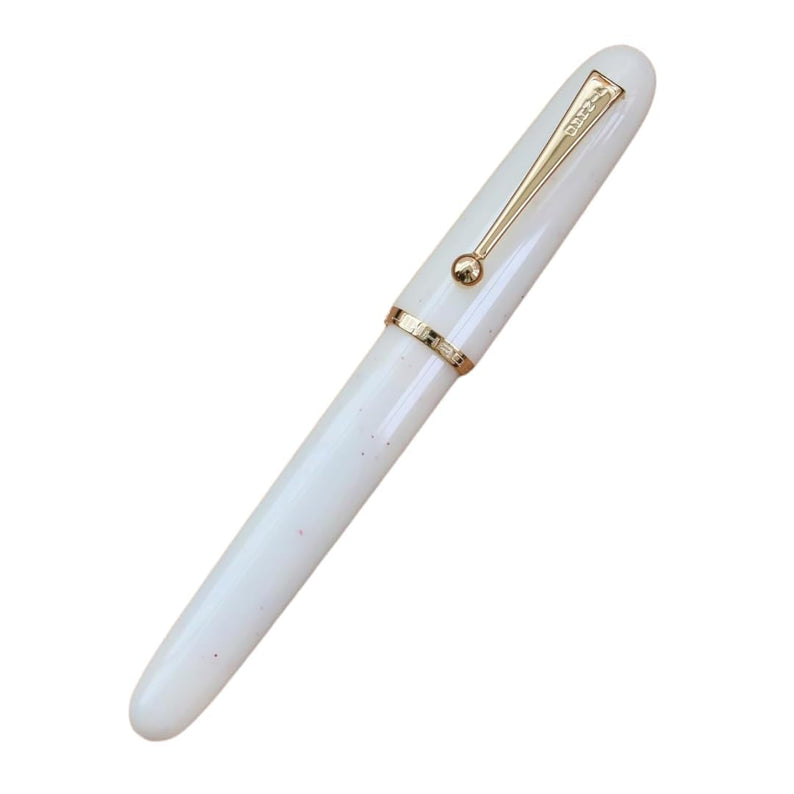 Jinhao 9013 Dadao Series Fountain Pen – Medium Nib, White Acrylic Barrel with Gold Clip