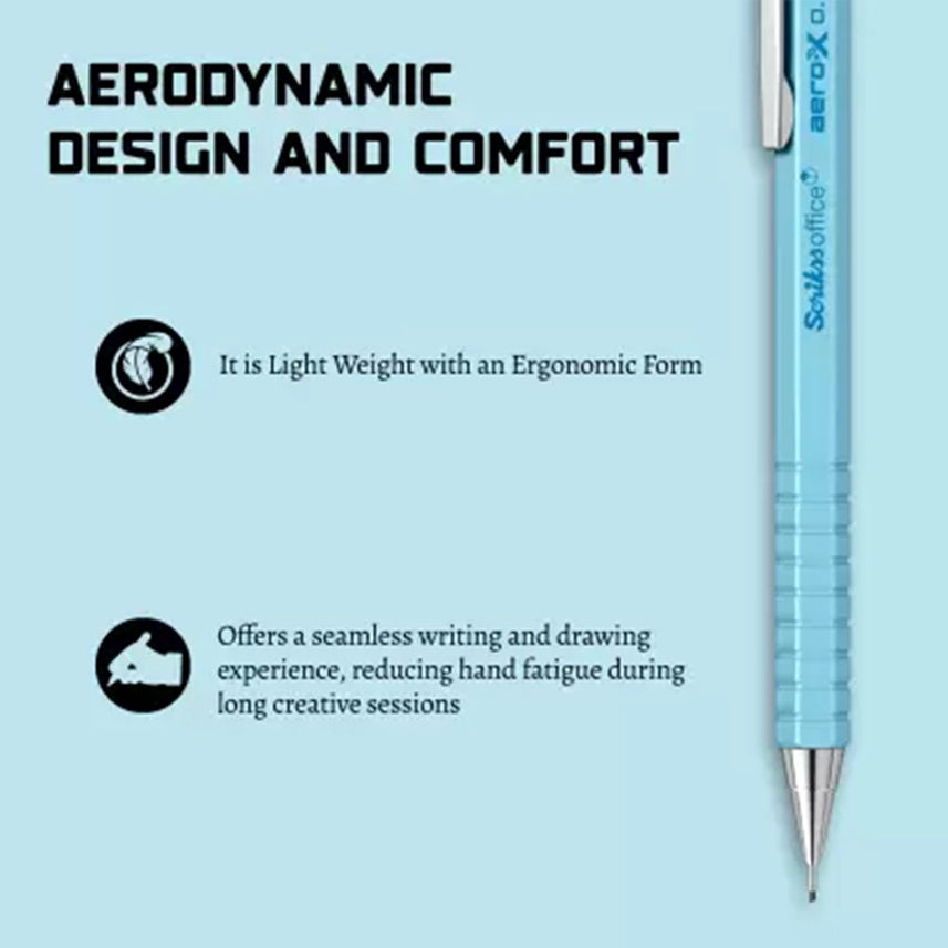 Scrikss | Aero-X | Mechanical Pencil | 0.7mm | Light Blue