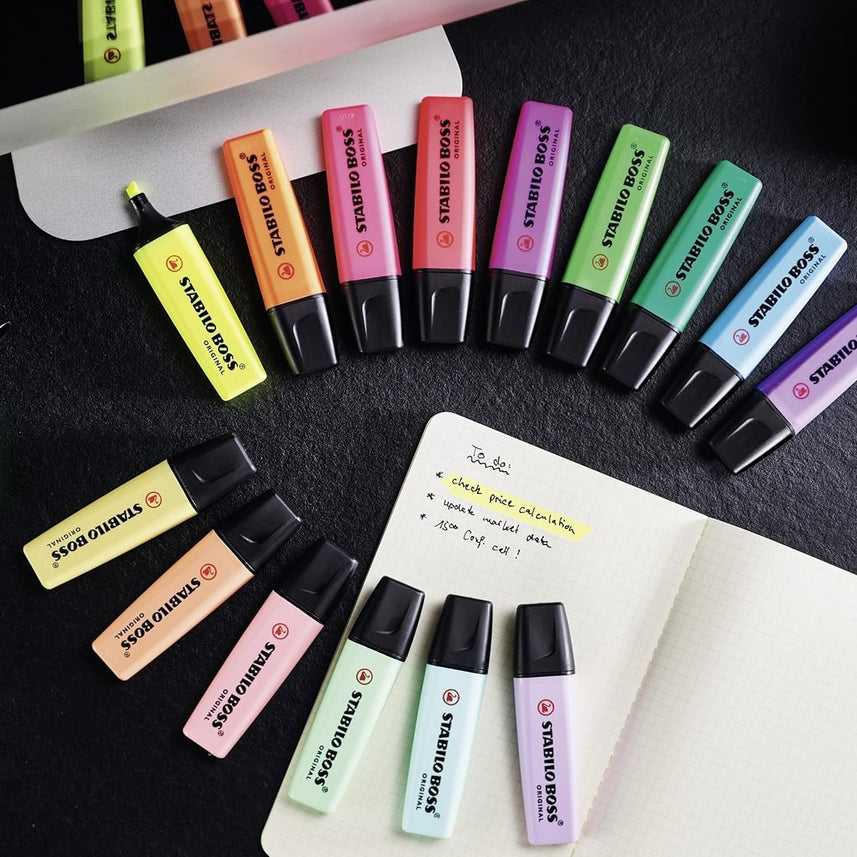 Stabilo Boss Highlighter Pastel-Pack Of 4 Blister