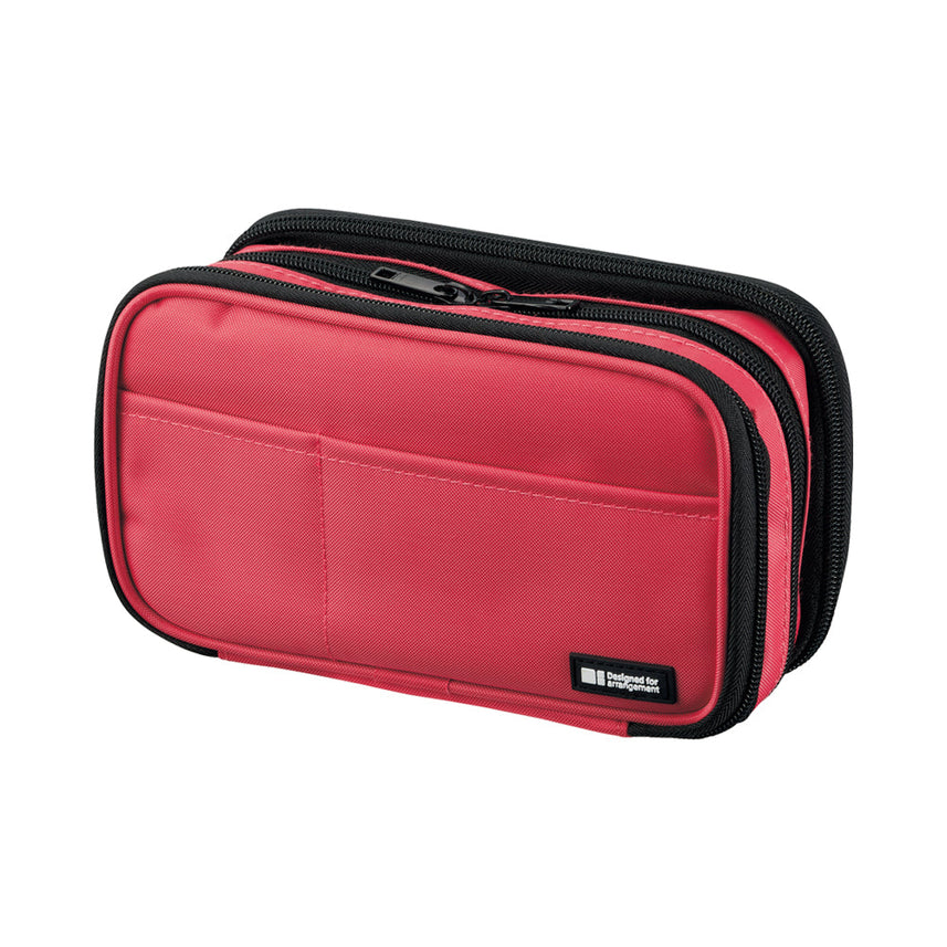 Pen case [book type] triple