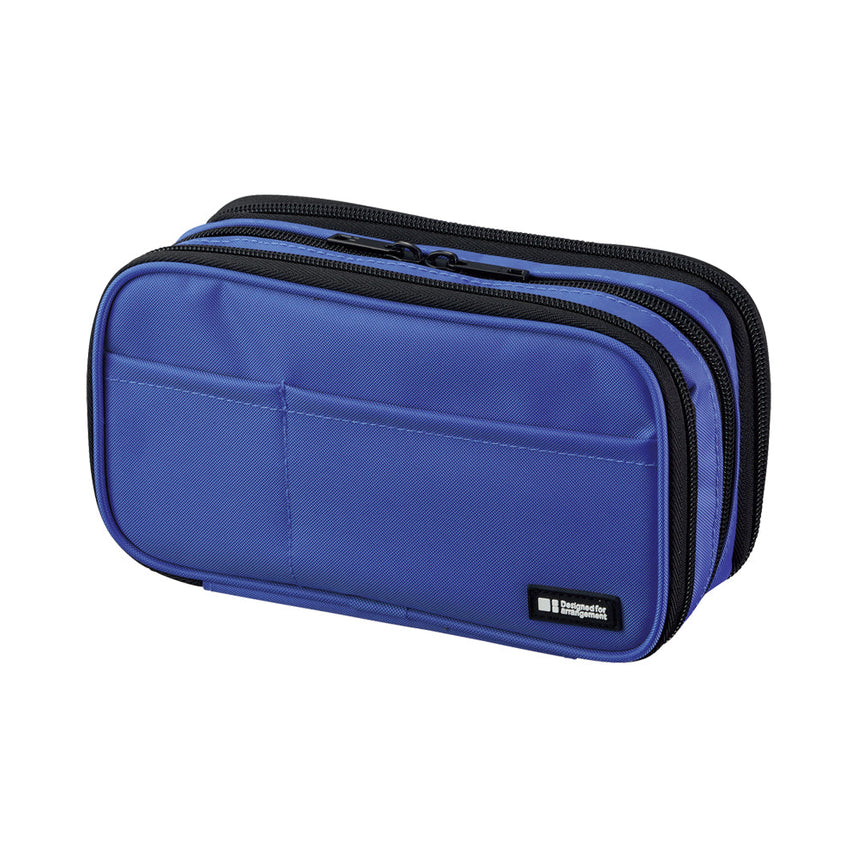 Pen case [book type] triple