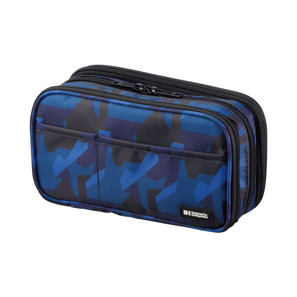 Pen case [book type] triple