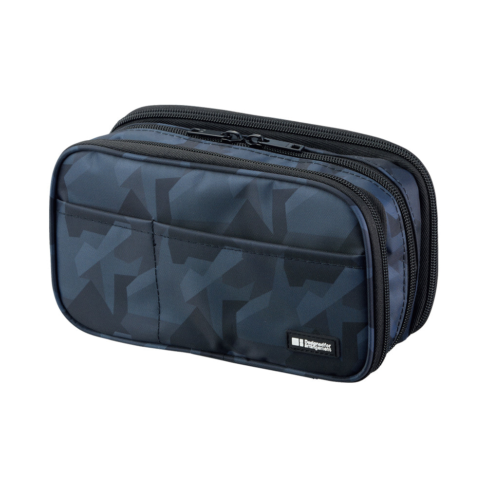 Pen case [book type] triple