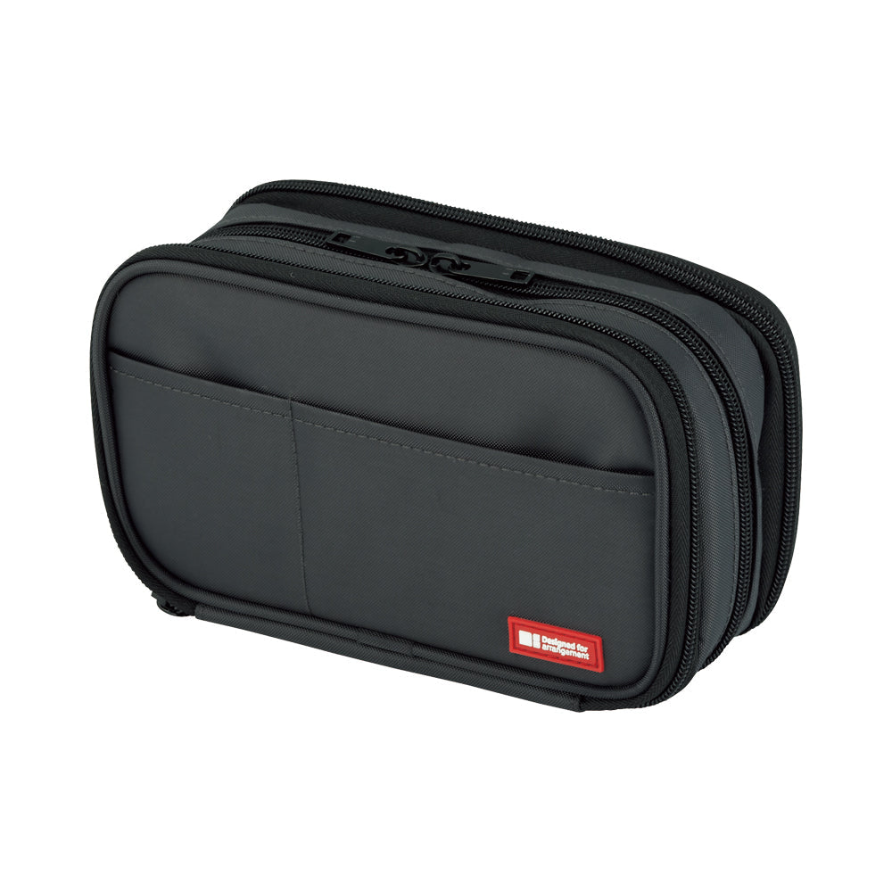 Pen case [book type] triple