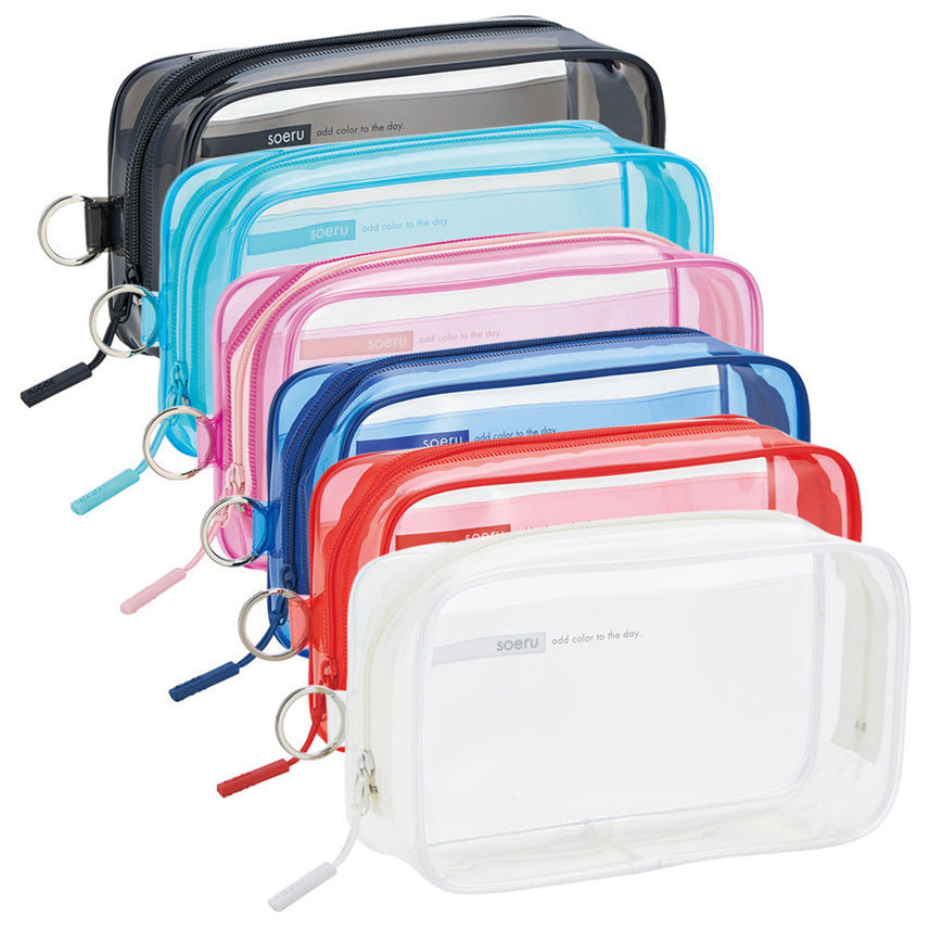 soeru clear box pen case