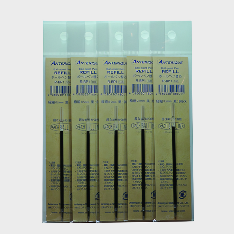 Anterique | Refill | 0.5mm | Black Ink | For BP1/BP2 | Pack of 5