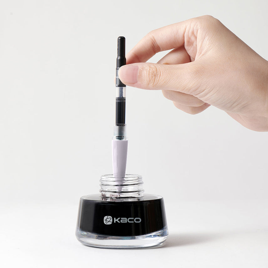 Kaco | Fountain Pens | 0.5mm | Black Ink | Retro | Paper Box Packaging