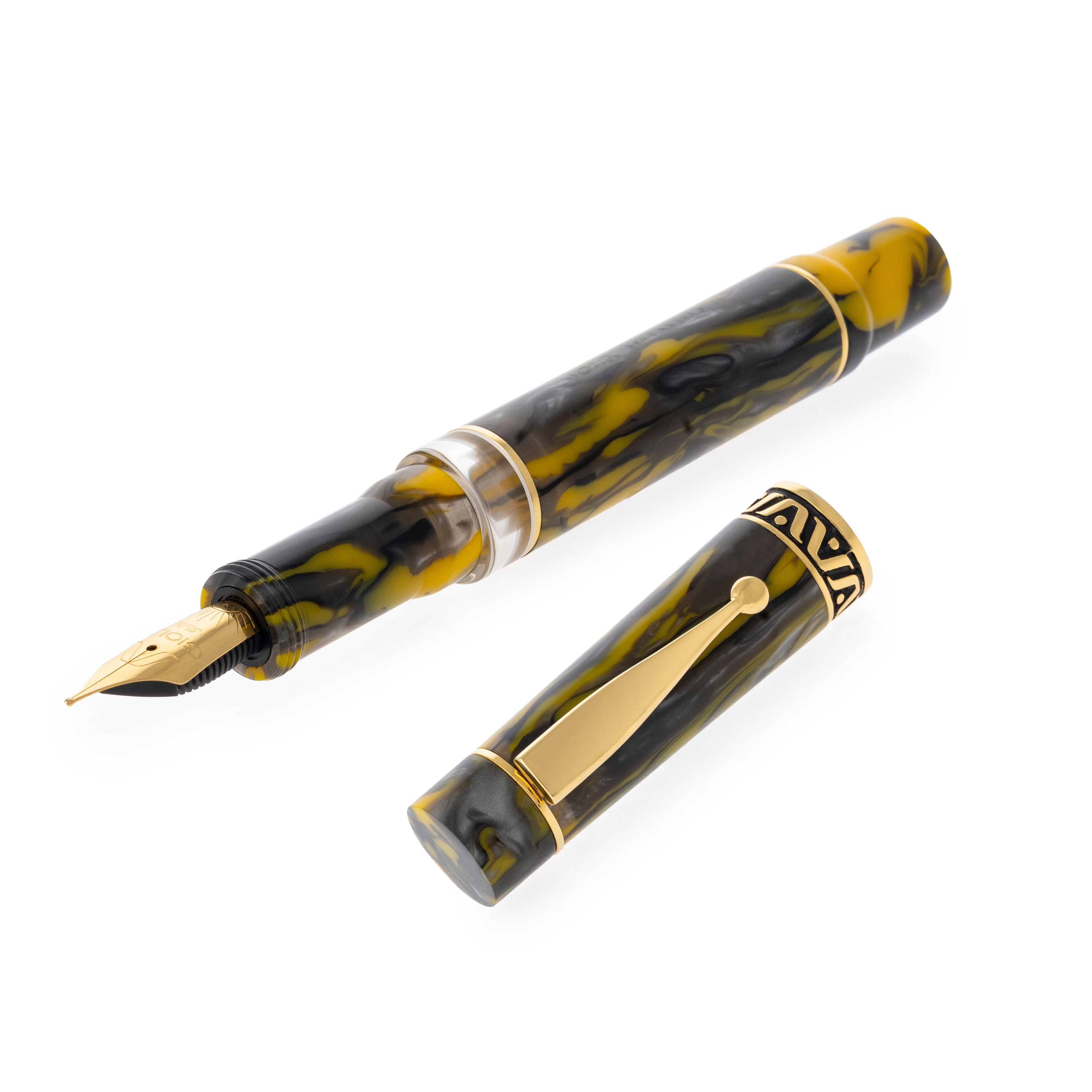 GIOIA Bellavista Pompei Fountain Pen – Gold Trim