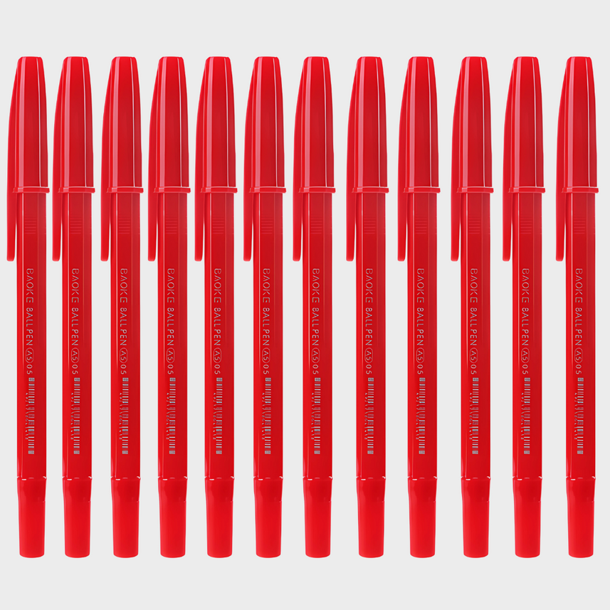Baoke | Ballpoint Pen | 0.5mm | Red Ink | A5