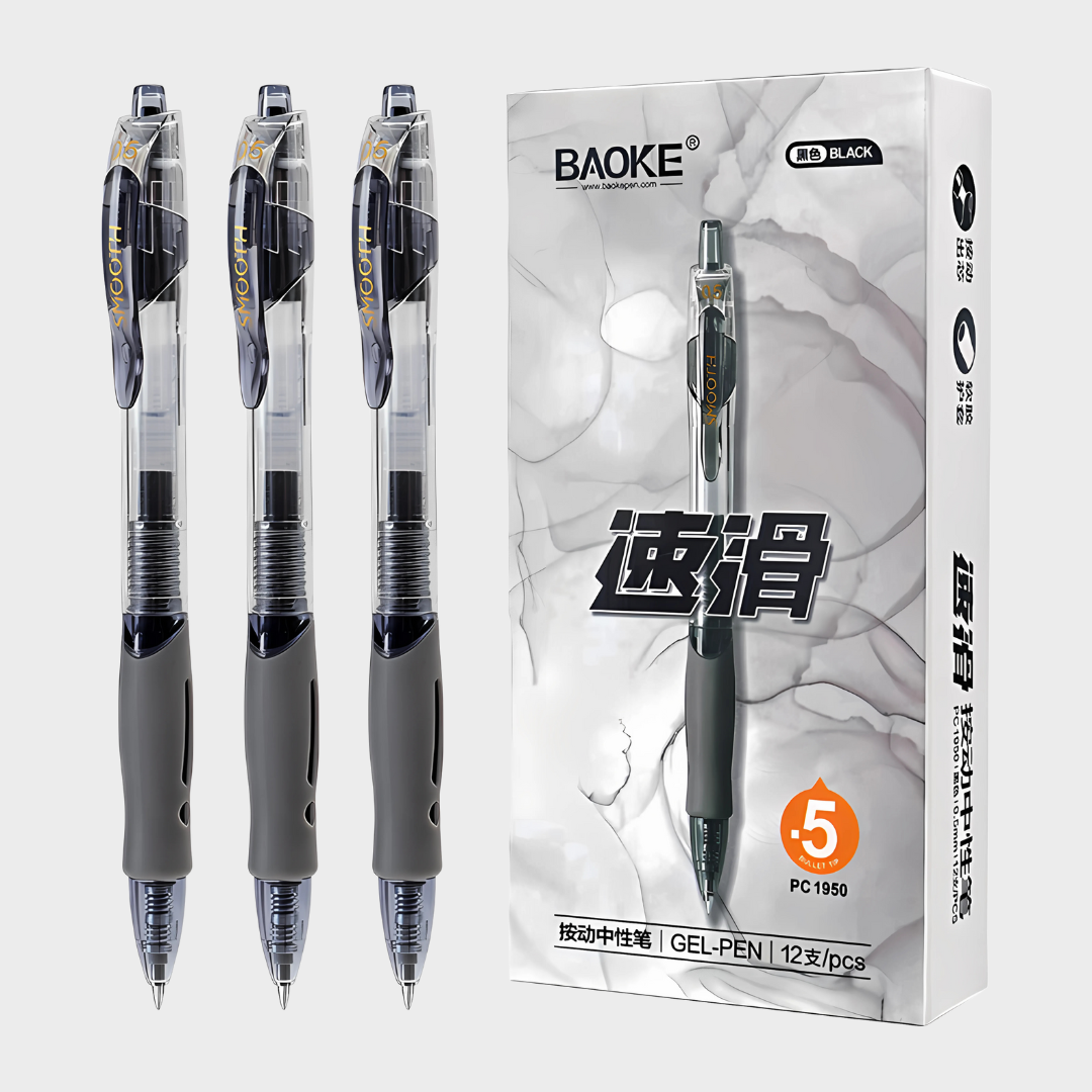 Baoke | Gel Pen | 0.5mm | Black Ink | PC1950