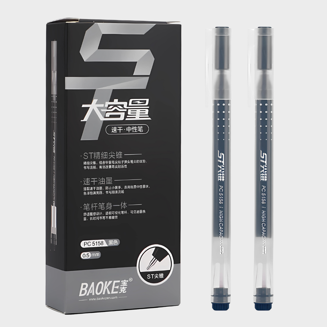 Baoke | Gel Pen | 0.5mm | Black Ink | PC5158