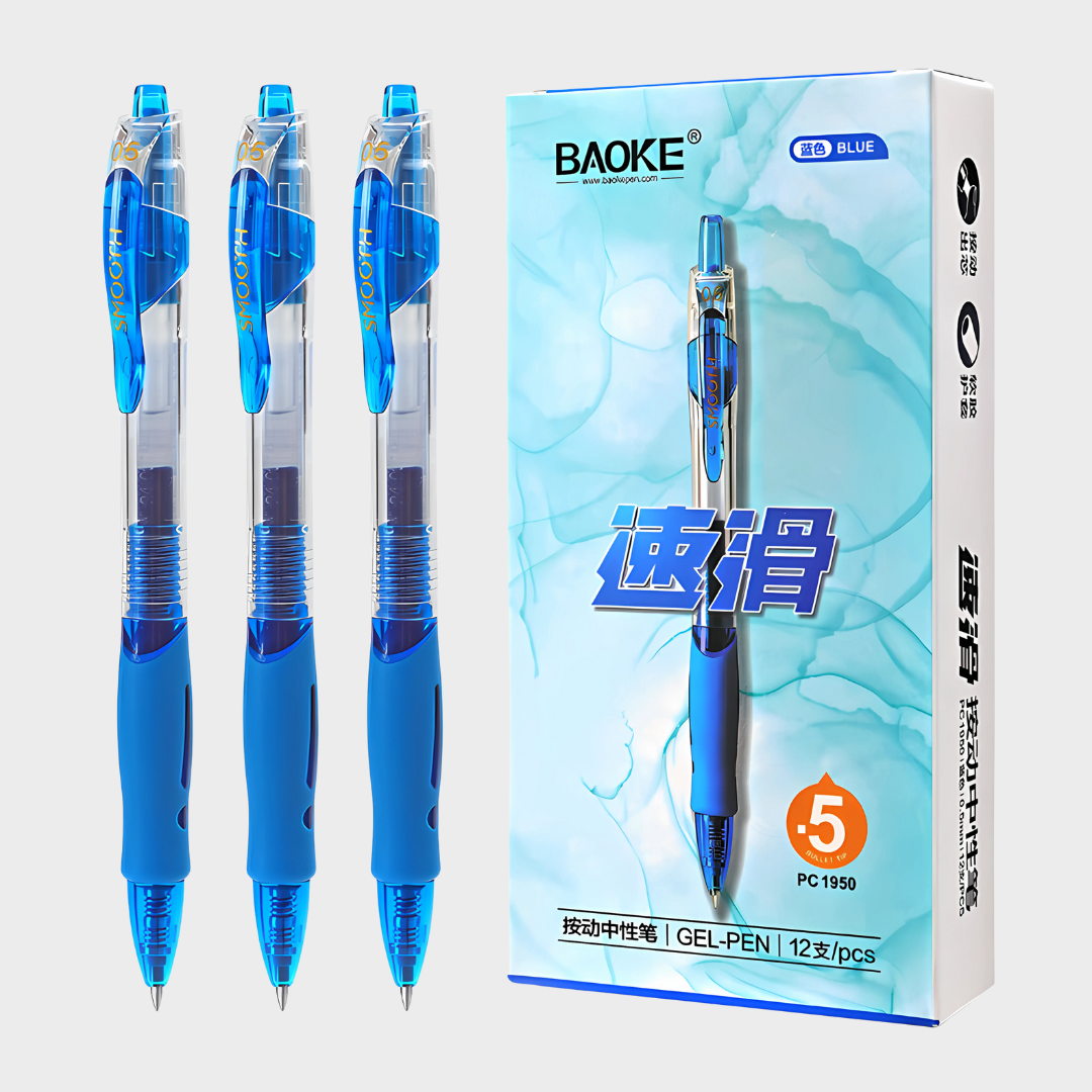 Baoke | Gel Pen | 0.5mm | Blue Ink | PC1950