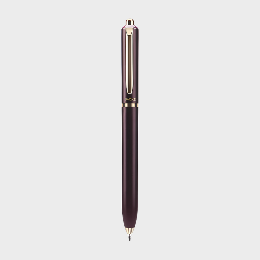 Baoke | Rollerball Pen | 0.5mm | Black Ink | Bluish Purple Barrel | BK123