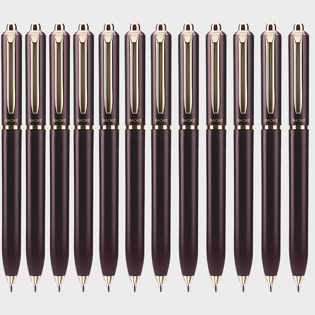 Baoke | Rollerball Pen | 0.5mm | Black Ink | Bluish Purple Barrel | BK123