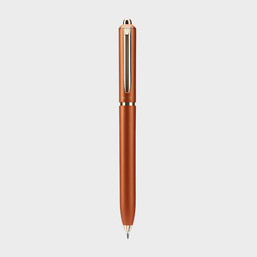 Baoke | Rollerball Pen | 0.5mm | Black Ink | Camel Yellow Barrel | BK123