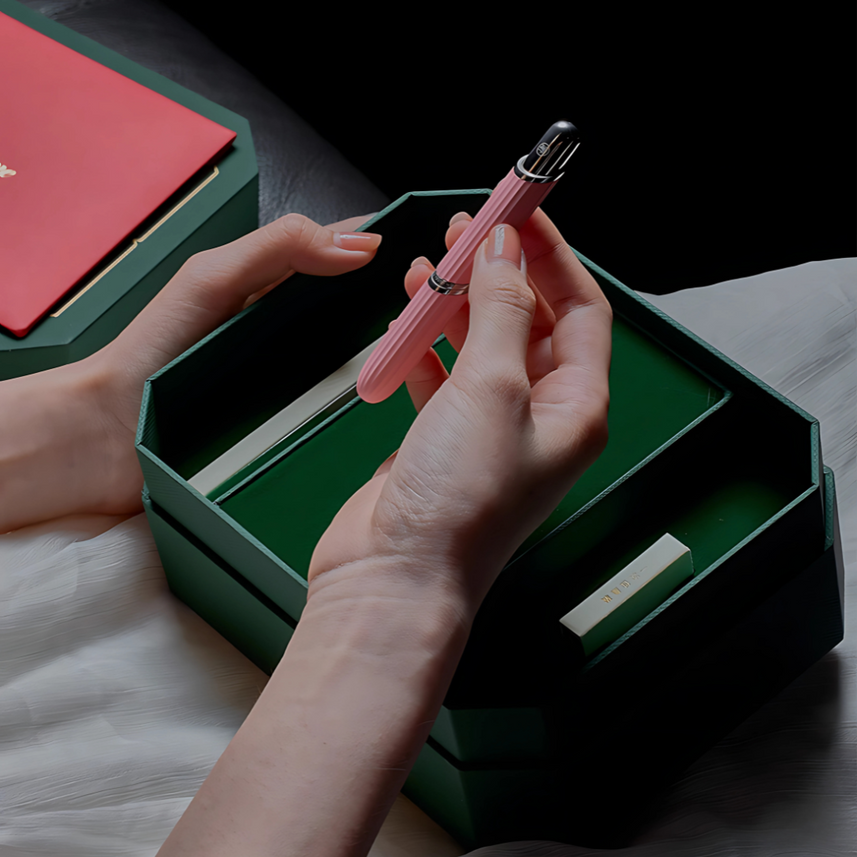 Bixia | Fountain Pen | 0.5mm | Fanghua Series | Small | Sakura Pink | F Nib