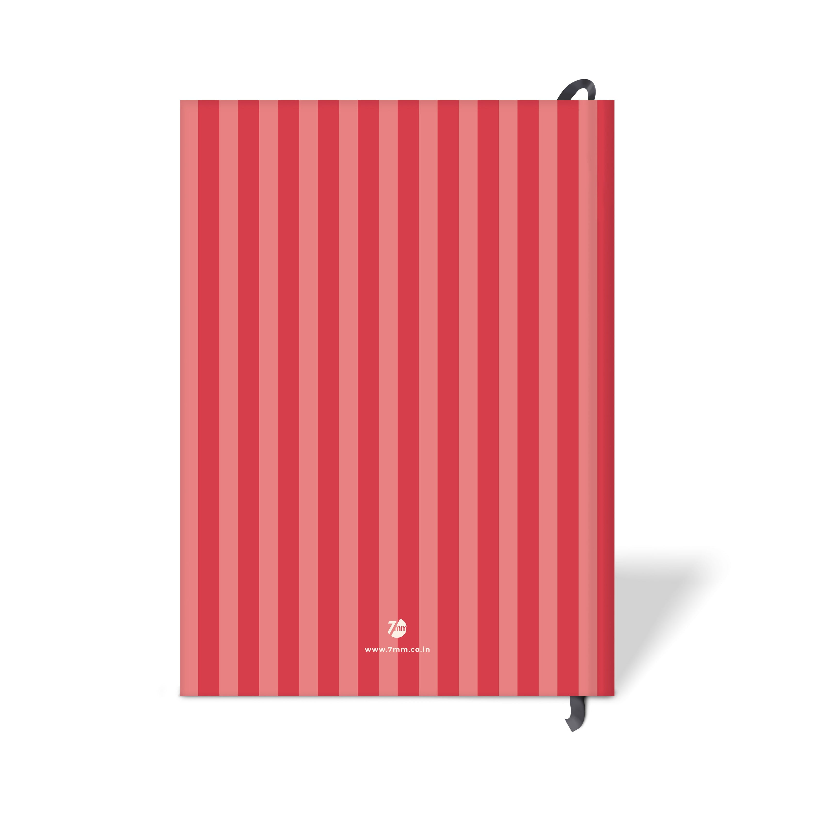 7mm Between The Lines Recipe Journal (A5), Bon Appetit, Hardbound - Orange