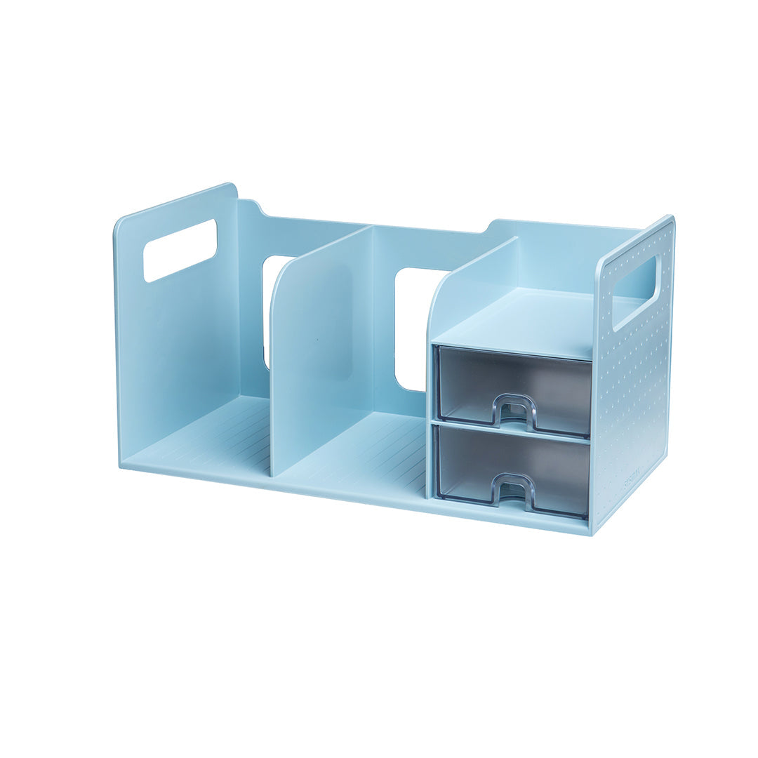 Sysmax 2 Bookshelf Book Rack with 2 Drawers - Mint