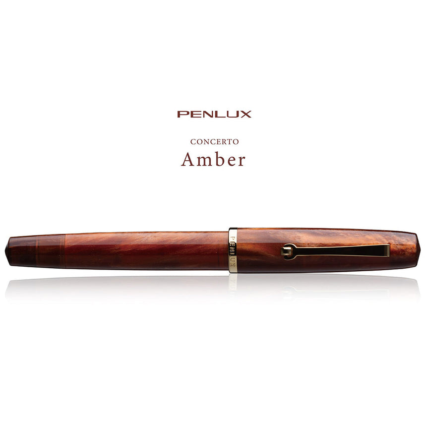 Penlux Concerto Amber Fountain Pen