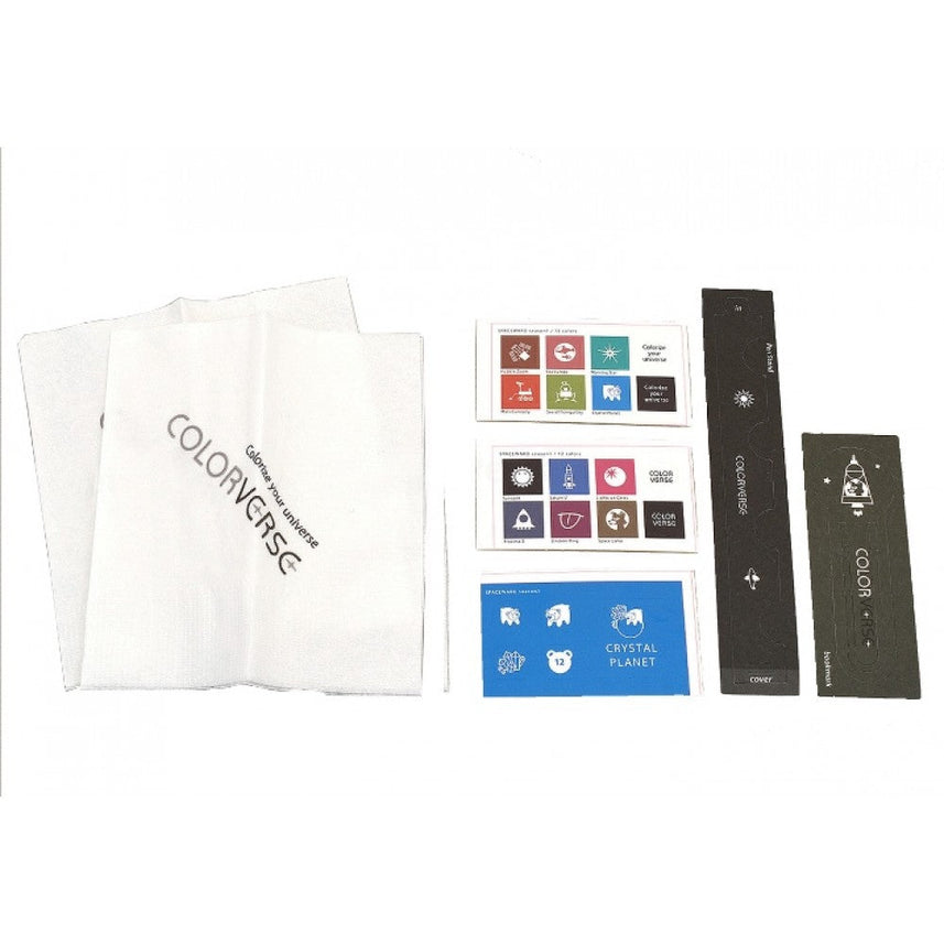 Colorverse | Spaceward Series | Season 1 | Crystal Planet | Fountain Pen Ink | Blue | 65ml and 15ml | 2 Bottle Set - penpencilink