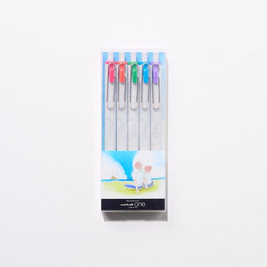 [Limited] uni-ball one Gel Ink Pen Set "Memories with You by the Sea" / uni