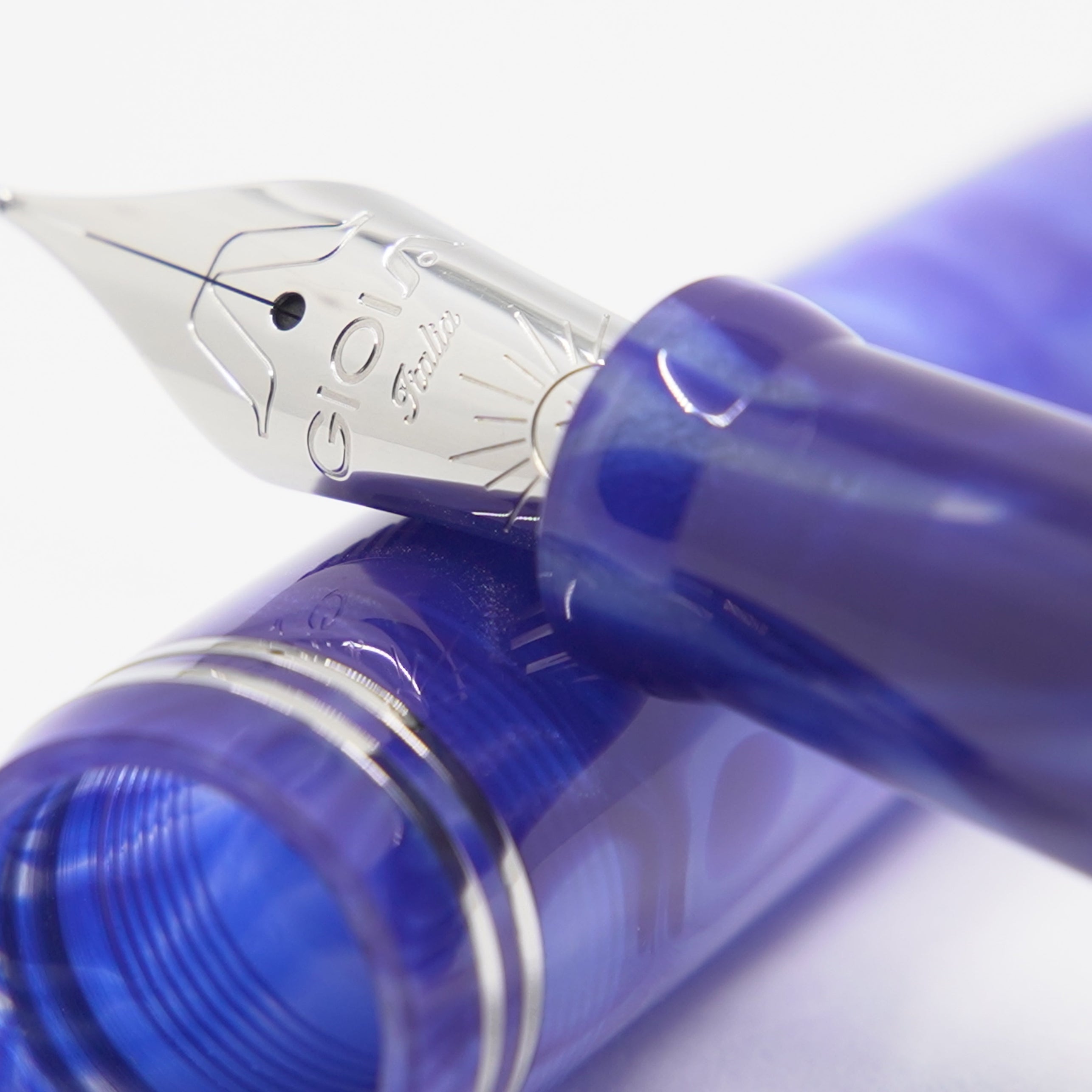 Gioia | Fountain Pen | Metis | Blue Aesthetic | Silver Trim