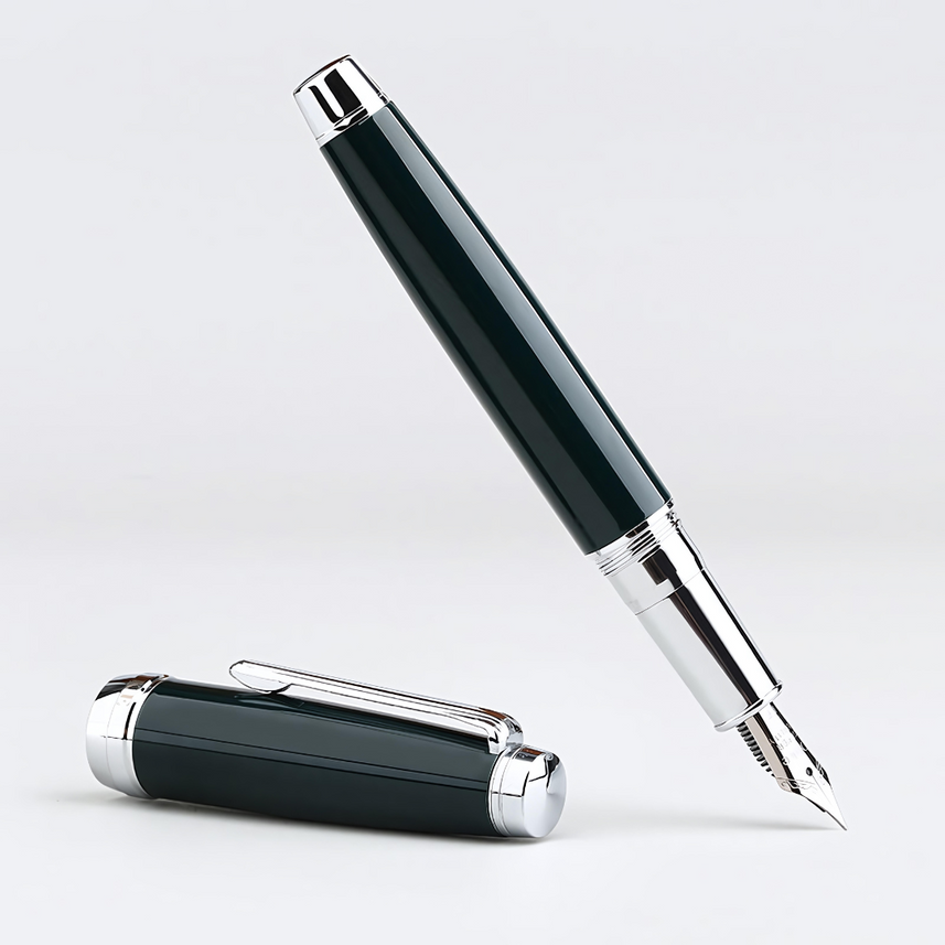 Delike | Fountain Pen | Crescent Moon 3 | Dark Jade Green