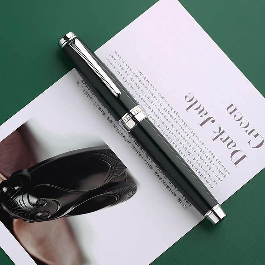 Delike | Fountain Pen | Crescent Moon 3 | Dark Jade Green