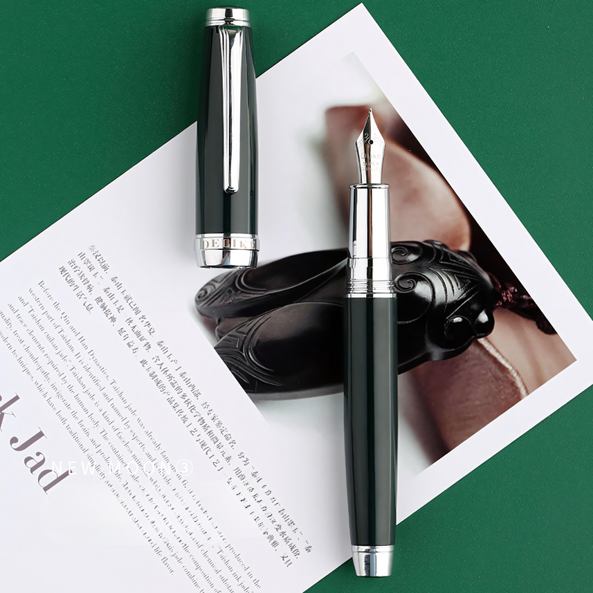 Delike | Fountain Pen | Crescent Moon 3 | Dark Jade Green