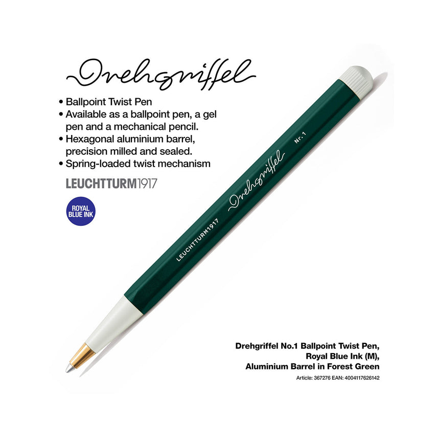 LEUCHTTURM1917 Drehgriffel No.1 Ballpoint Pen - Forest Green