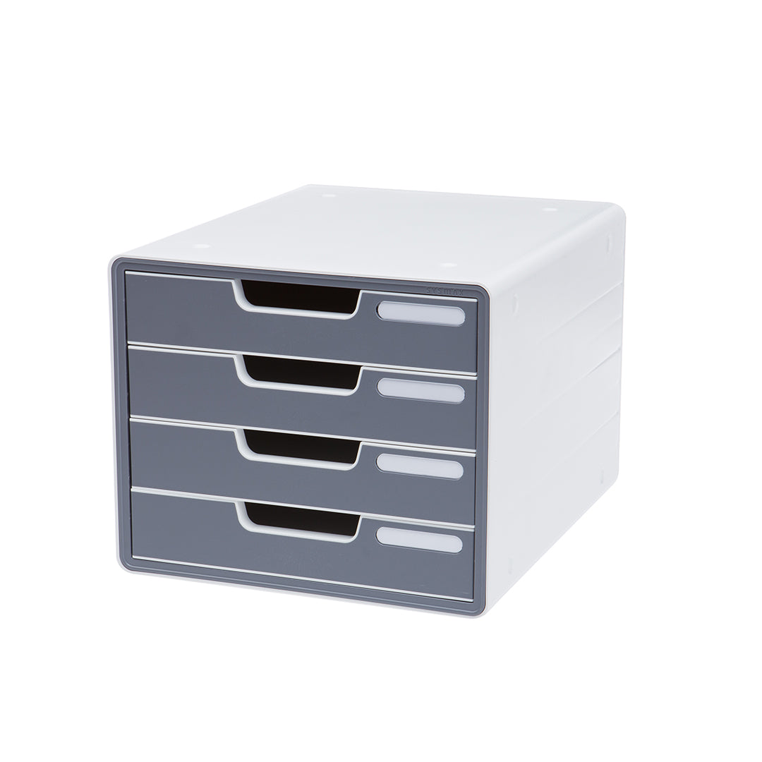 Sysmax | File Cabinet | 4 Drawers | Grey|Deluxe Color | For Office School  & Hospital