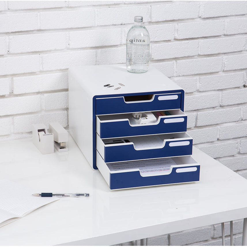 Sysmax | File Cabinet | 4 Drawers | Wine Red|Deluxe Color | For Office School  & Hospital