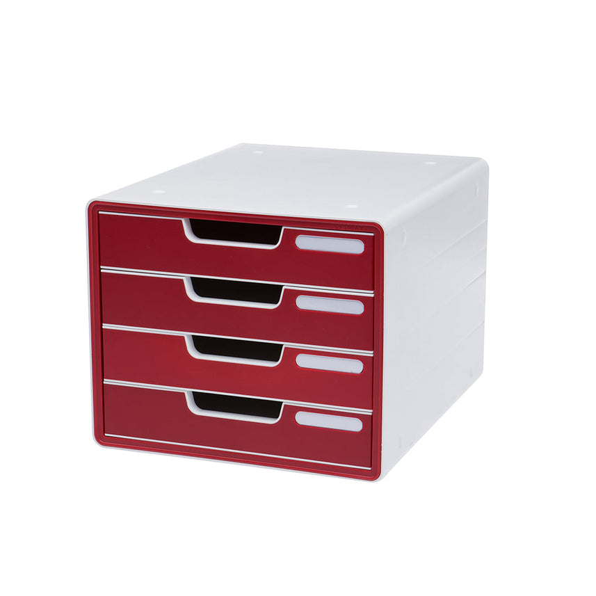 Sysmax | File Cabinet | 4 Drawers | Wine Red|Deluxe Color | For Office School  & Hospital