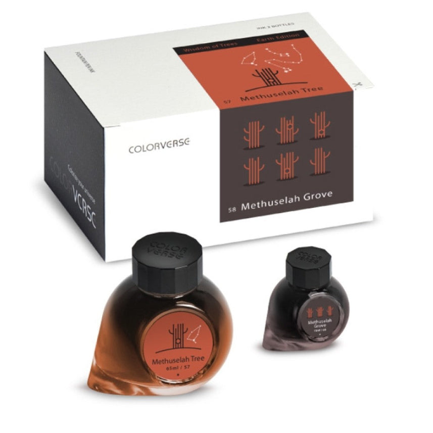 Colorverse Ink | Methuselah Tree | Light Brown | Earth Edition | 65ml & 15ml Set - penpencilink