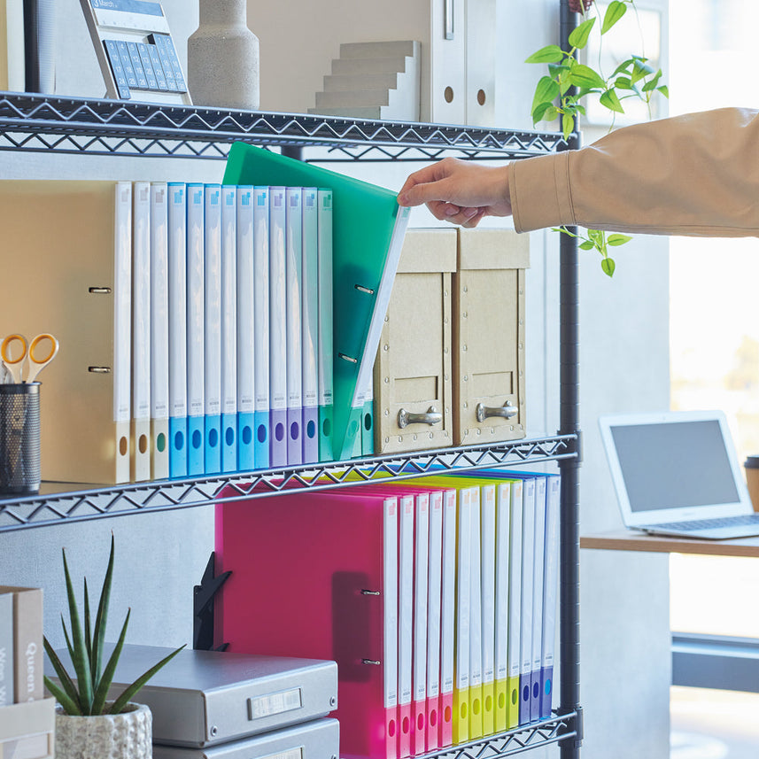 CUBE FIZZ Ring File <Twist Ring Smart Slim> A4 Vertical Back Width 31mm