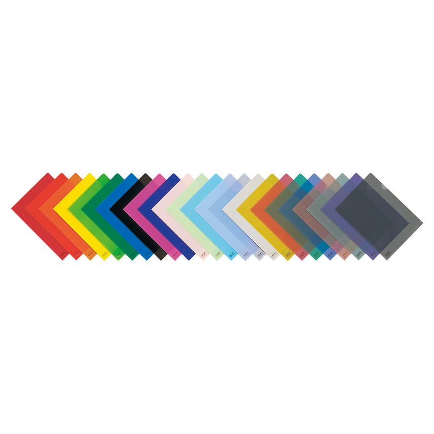 [Set of 5] Color clear folder A4