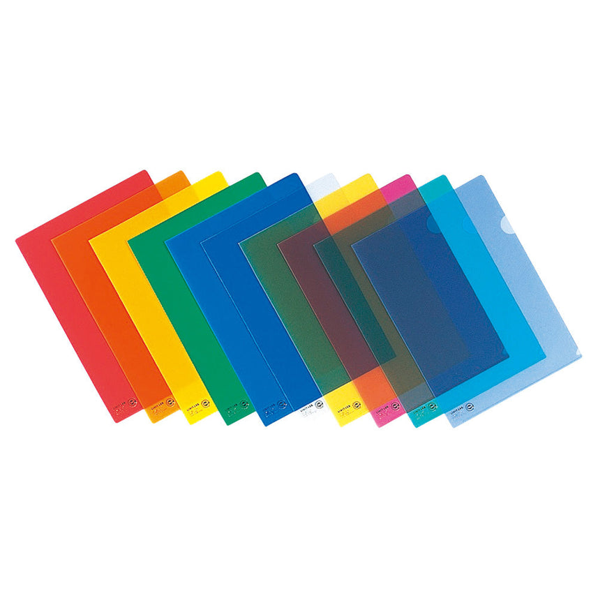[Set of 5] Color clear folder A4 Eco