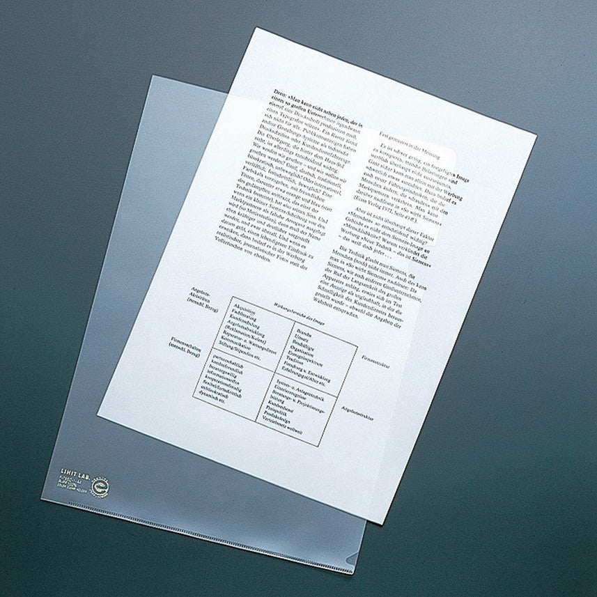 [Set of 5] Color clear folder A4 Eco