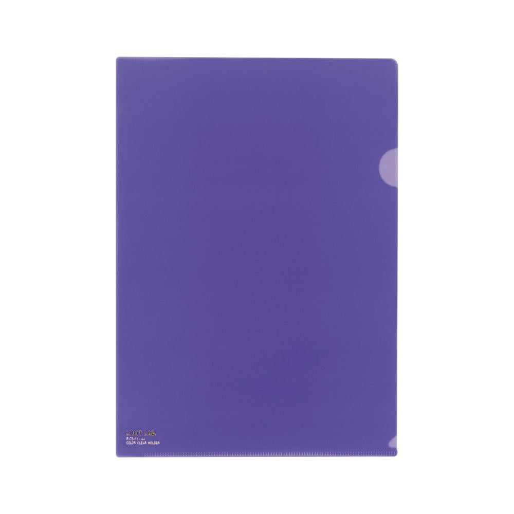 [Set of 5] Color clear folder A4
