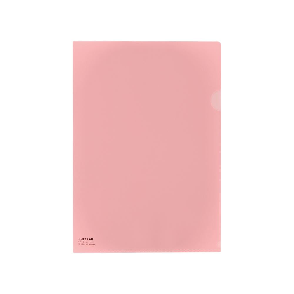 [Set of 5] Color clear folder A4