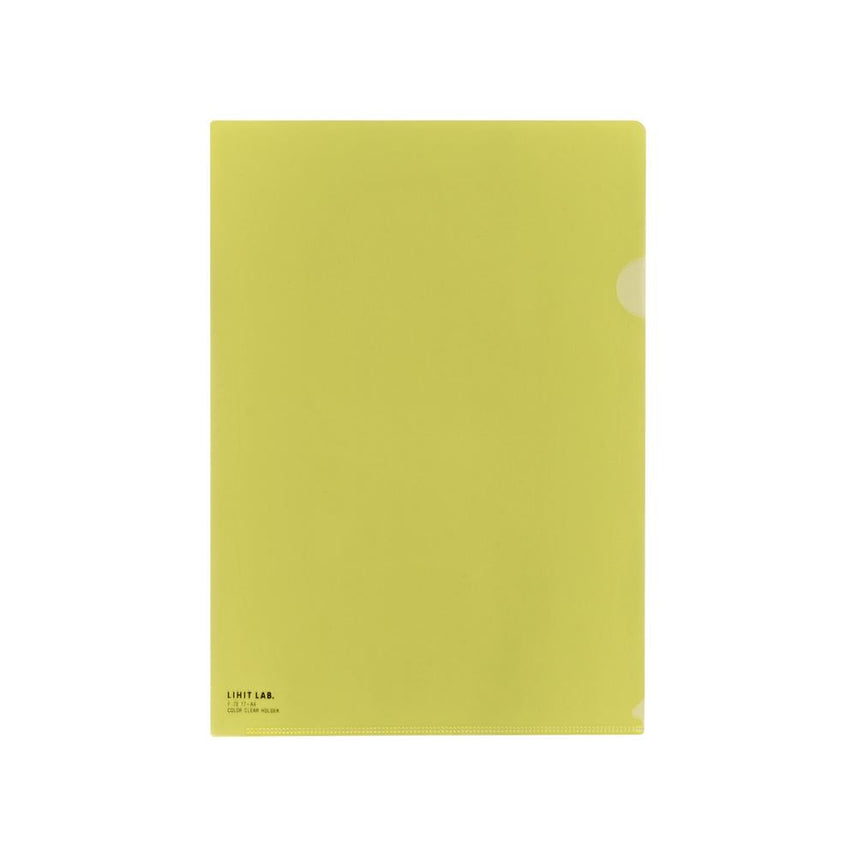 [Set of 5] Color clear folder A4