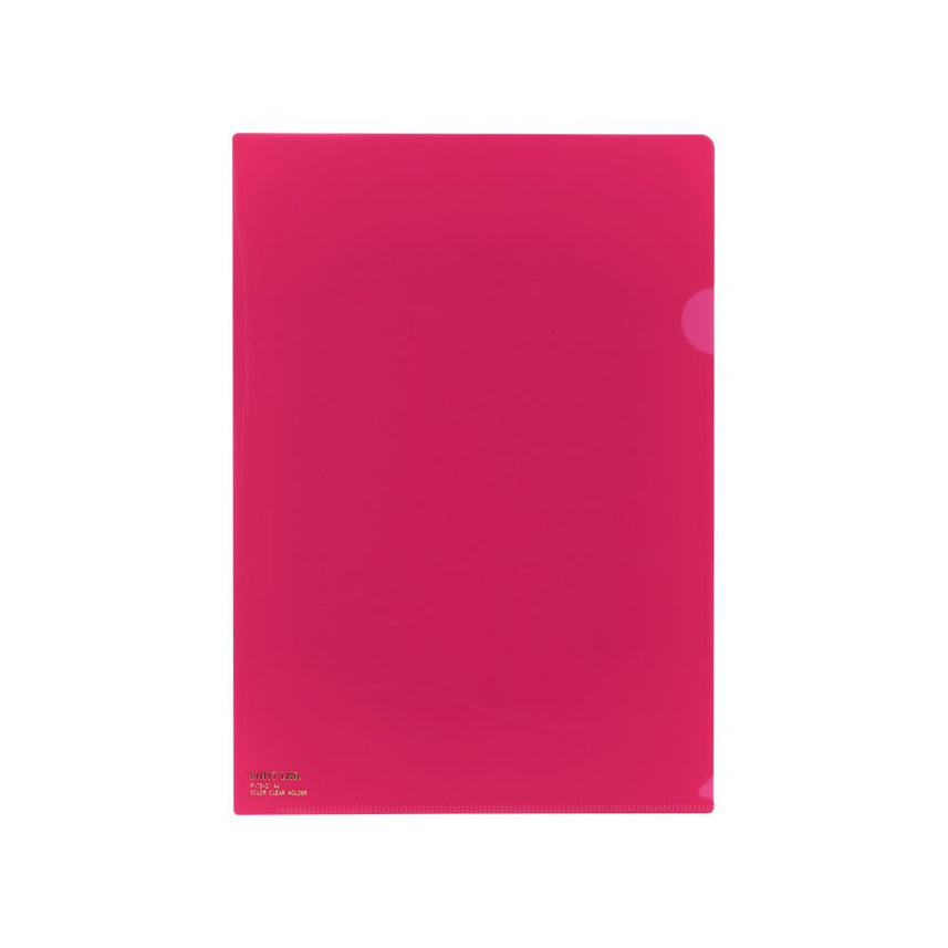 [Set of 5] Color clear folder A4