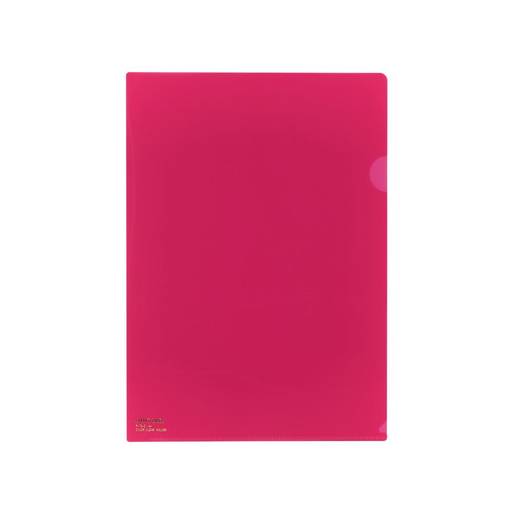 [Set of 5] Color clear folder A4